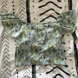 Kortni Jeane Ruffled Around Swim Top